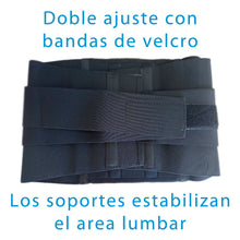 Cargar imagen en el visor de la galería, Faja Sacrolumbar Rigida Negra