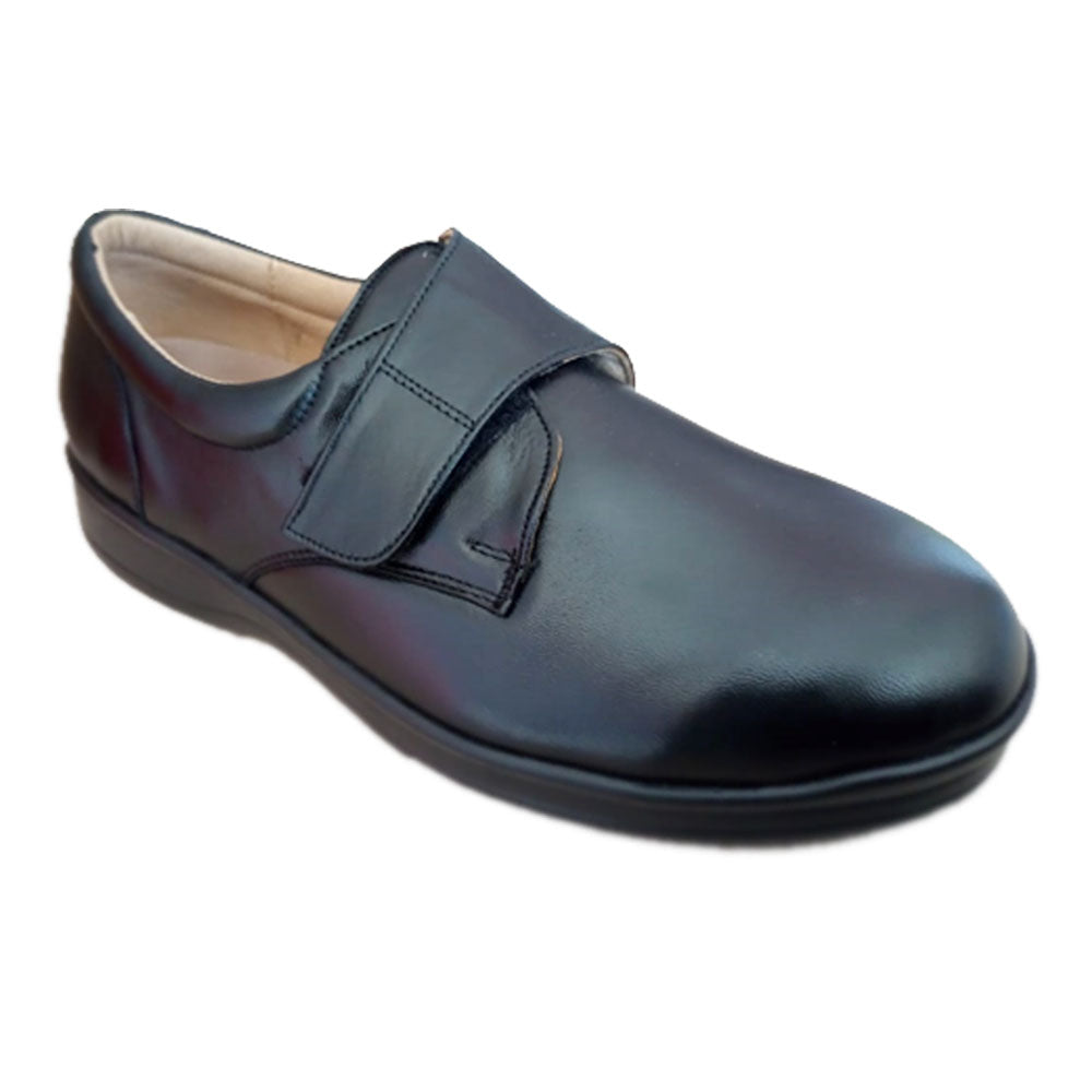 Calzado de Piel - Hombre - Negro - Velcro